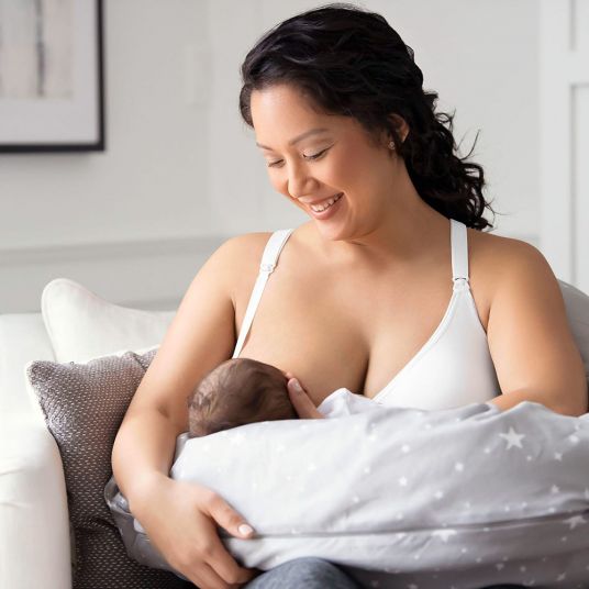 Medela Top comfort per gravidanza e allattamento - Bianco - Taglia S
