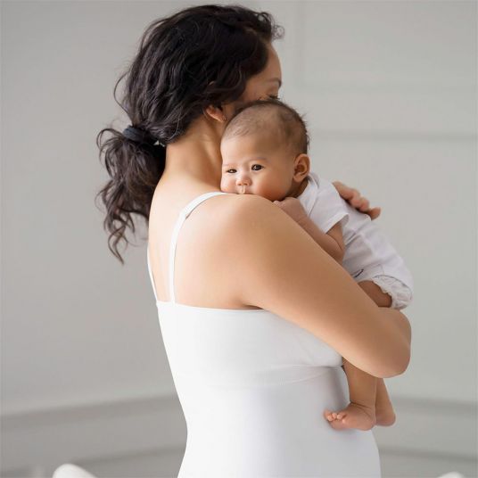 Medela Top comfort per gravidanza e allattamento - Bianco - Taglia S