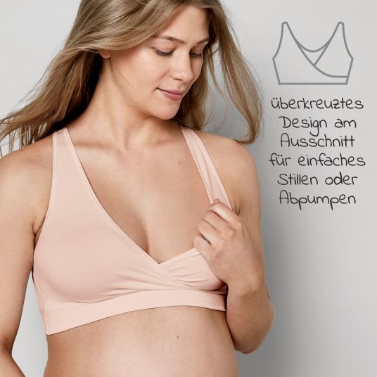 Medela Schlaf-Bustier für Schwangerschaft & Stillzeit Keep Cool Schlaf - Chai - Gr. L