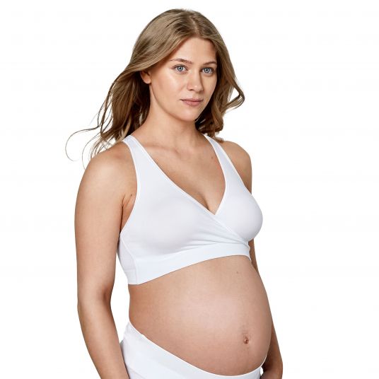 Medela Sleep Bustier for Pregnancy & Nursing Keep Cool Sleep - White - Size L