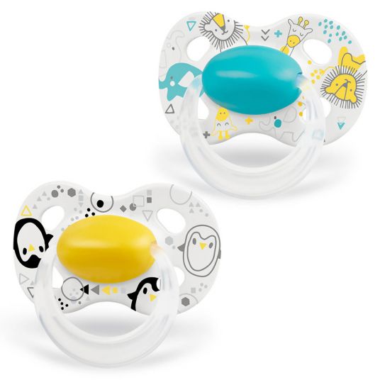 Medela Pacifier Original DUO from 18 M - Yellow & Turquoise
