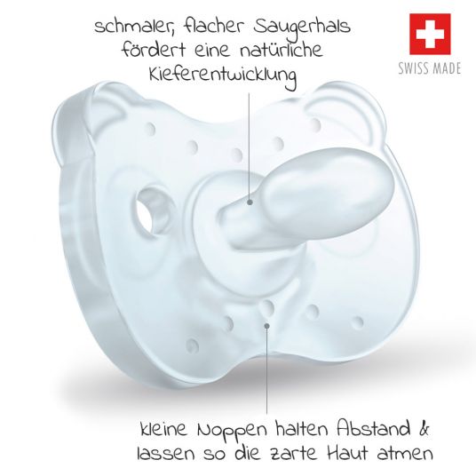 Medela Schnuller Soft Silicone DUO 6-18 M - Hellblau
