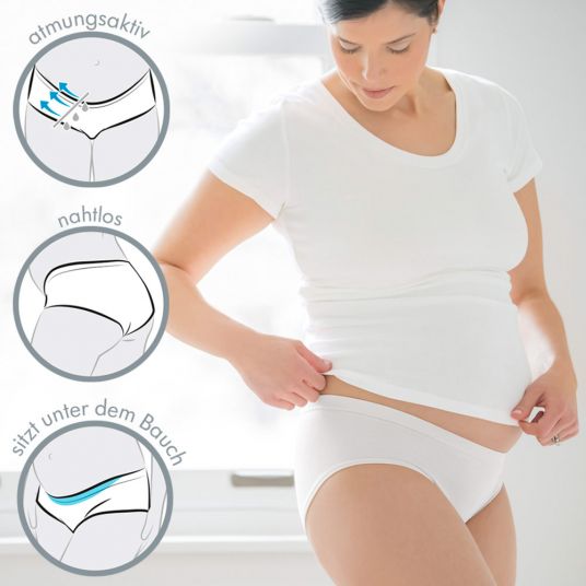 Medela Pregnancy briefs 2-pack - White - Size XS/S