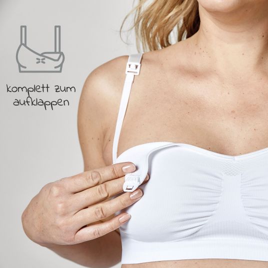 Medela Reggiseno per gravidanza e allattamento Keep Cool Bra - Bianco - Taglia XL