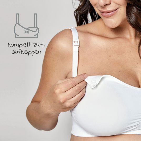 Medela Reggiseno per gravidanza e allattamento Keep Cool Ultra Bra - Bianco - Taglia XL