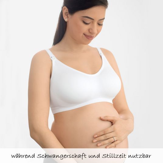 Medela Pregnancy & Nursing Bra Ultimate BodyFit - White - Size S