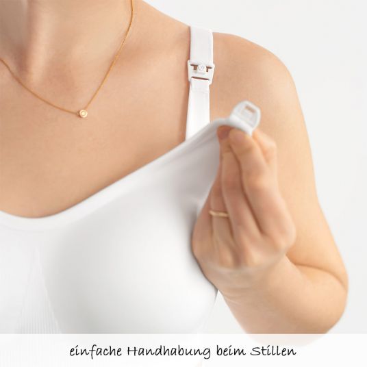 Medela Pregnancy & Nursing Bra Ultimate BodyFit - White - Size S