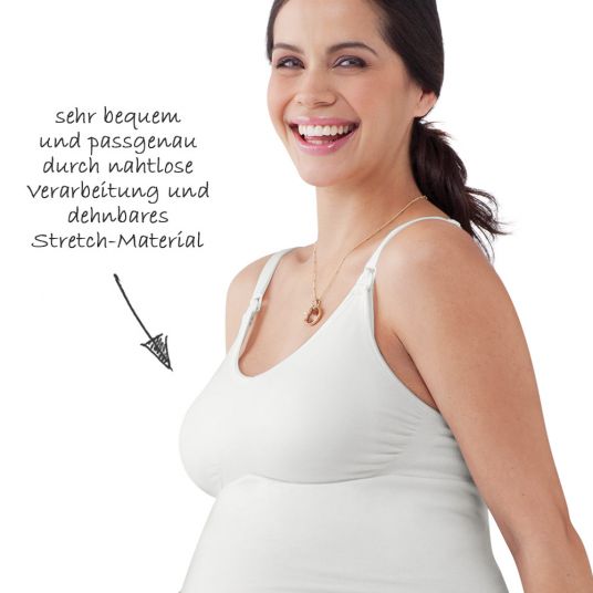 Medela Schwangerschafts- & Still-Top - Weiß - Gr. S/M