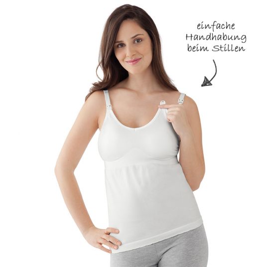 Medela Pregnancy & nursing top - White - Size S/M