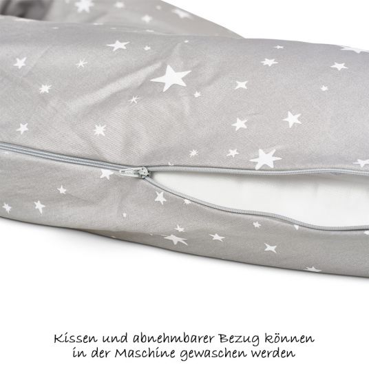 Medela Cuscino per allattamento 170 cm - Stelle - Grigio Bianco