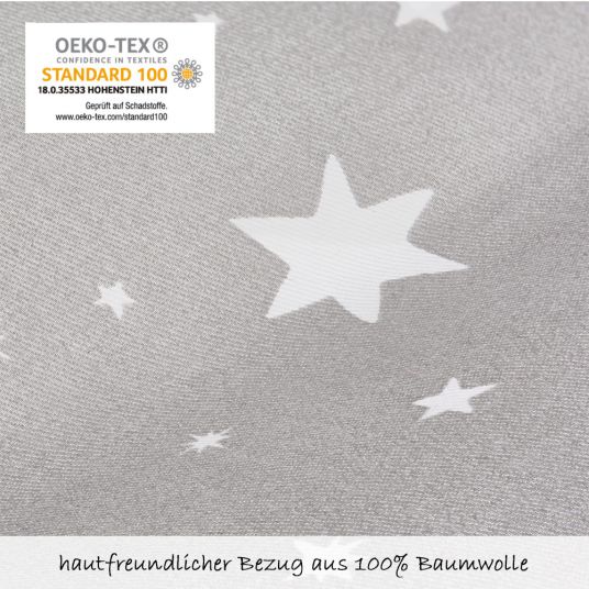 Medela Stillkissen 170 cm - Sterne - Grau Weiß