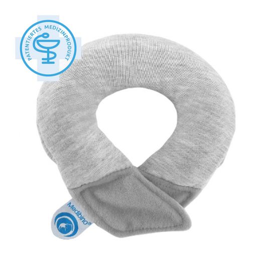 Medibino Headrest / baby pillow against head deformation - Sweat - Grey