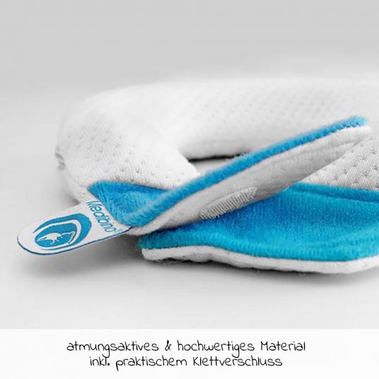 Medibino Headrest / baby pillow against head deformation - Tencel - Blue