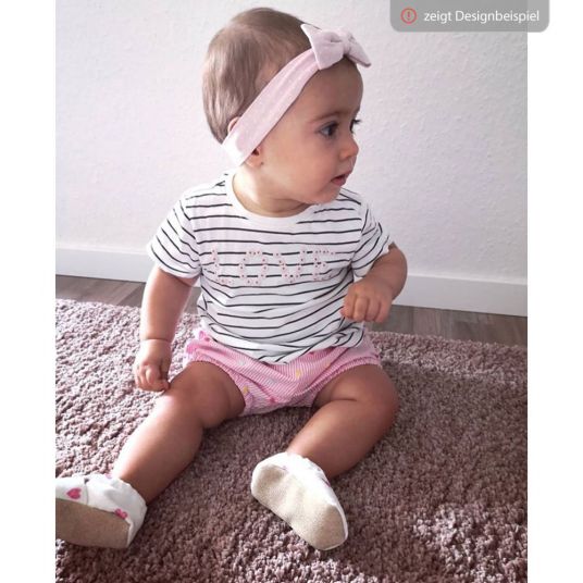Melaya Baby shoes - Beige Uni - Pink - Size 17 / 18