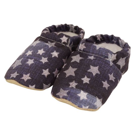 Melaya Baby Shoes - Denim & Stars - Blue - Size 17 / 18