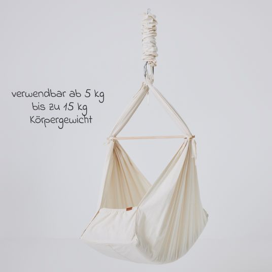 Membantu Basic cradle from 5 kg to 15 kg with organic cotton incl. mattress - natural