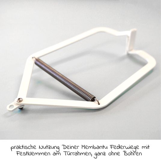 Membantu Door frame clamp for Membantu spring cradle - white