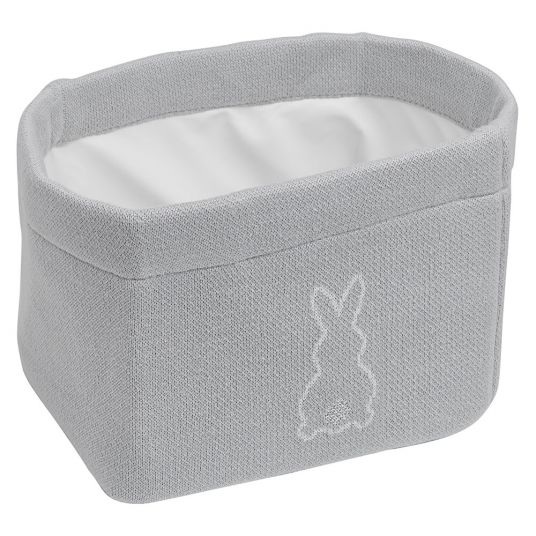 Meyco Storage Basket X Mrs. Keizer - Rabbits - Silver