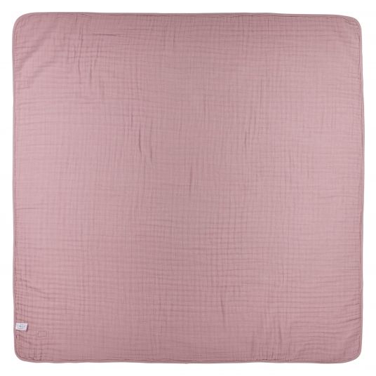 Meyco Baby blanket / cuddle blanket / multifunctional scarf with reversible function 120 x 120 cm - Bubbles Lilac
