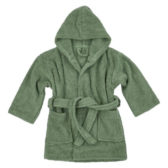 Meyco Bathrobe terry cloth - Forest Green - Size 86/92