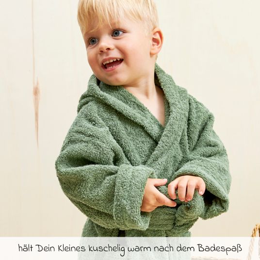 Meyco Bathrobe terry cloth - Forest Green - Size 86/92