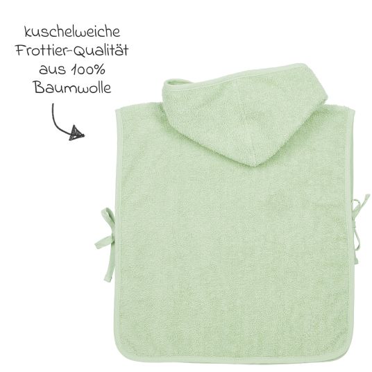 Meyco Badeponcho Frottee 1 - 3 Jahre - Soft Green