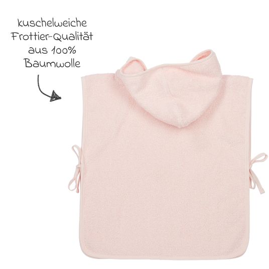 Meyco Badeponcho Frottee 1 - 3 Jahre - Soft Pink