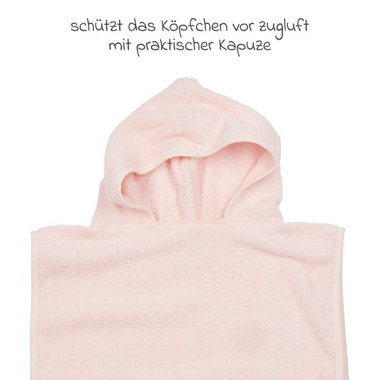 Meyco Badeponcho Frottee 1 - 3 Jahre - Soft Pink