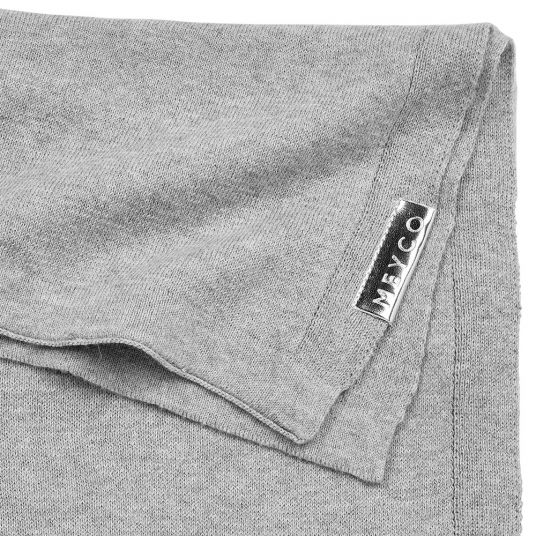 Meyco Cotton blanket 75 x 100 cm - Knit Basic - Grey