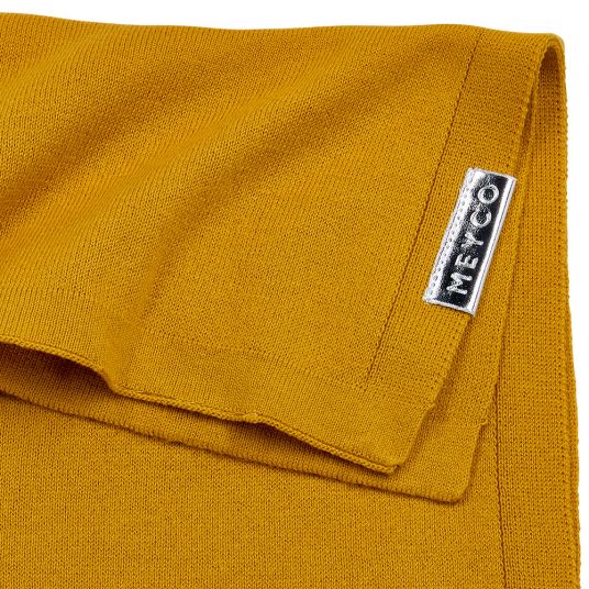 Meyco Cotton blanket 75 x 100 cm - Knit Basic - Ochre Yellow