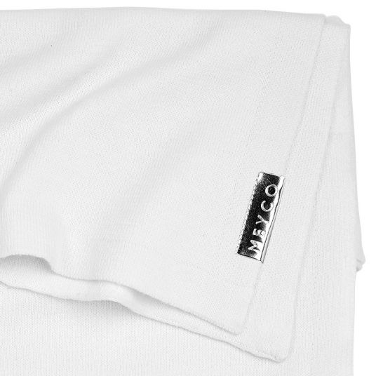 Meyco Coperta di cotone 75 x 100 cm - Knit Basic - Bianco sporco