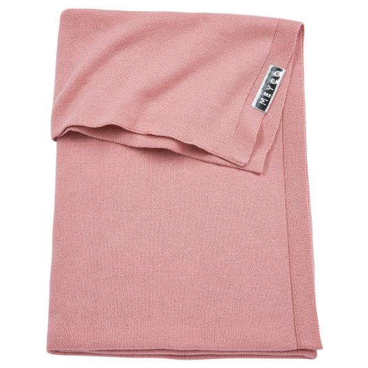 Meyco Cotton blanket 75 x 100 cm - Knit Basic - Pink