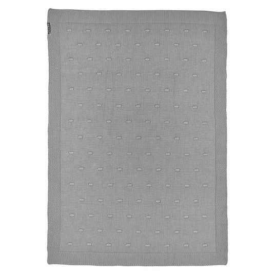 Meyco Cotton blanket 75 x 100 cm - Knots - Grey