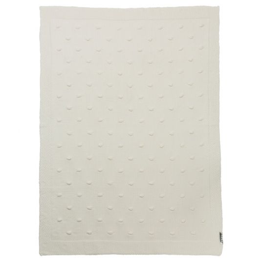 Meyco Cotton blanket 75 x 100 cm - Knots - Offwhite
