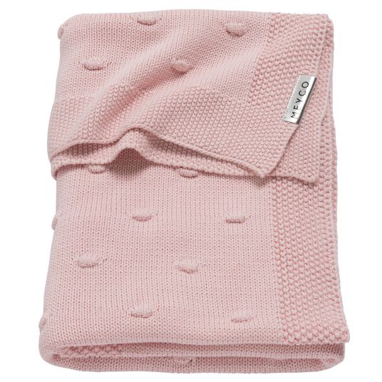 Meyco Cotton blanket 75 x 100 cm - Knots - Pink