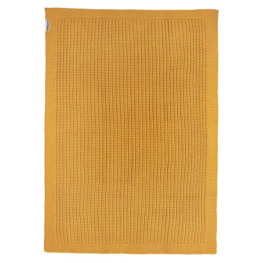 Meyco Coperta in cotone 75 x 100 cm - Patent Knit - Oro miele