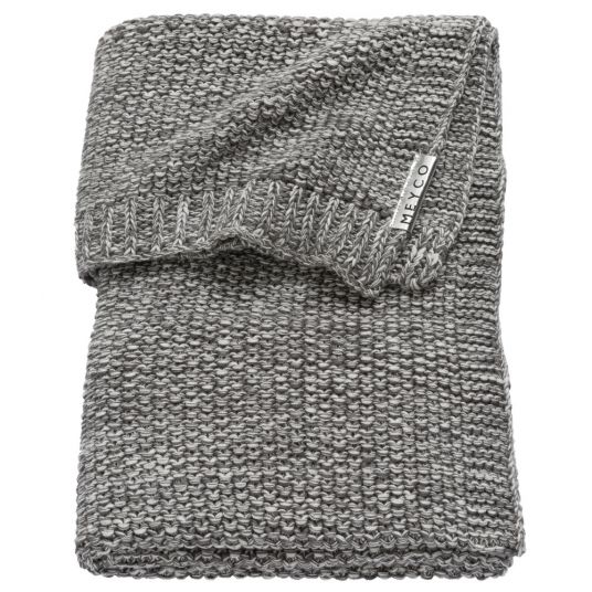 Meyco Cotton blanket 75 x 100 cm - Relief Mixed - Grey