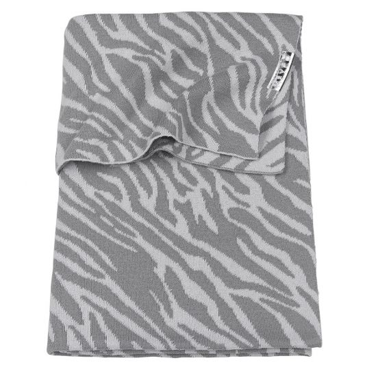 Meyco Cotton blanket 75 x 100 cm - Zebra - Grey