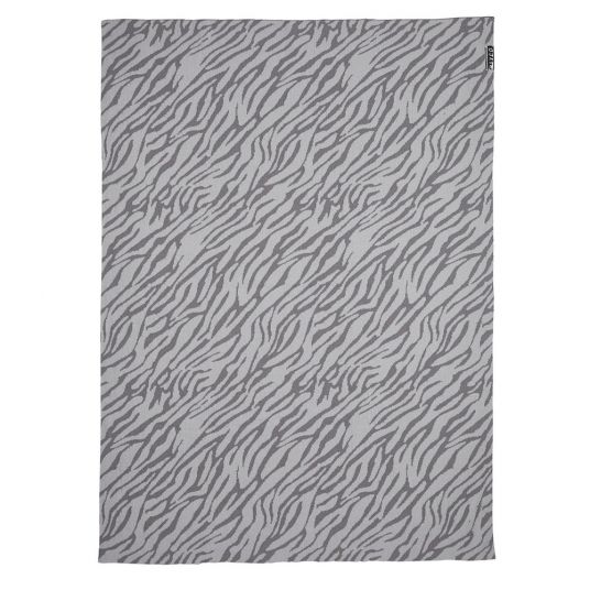 Meyco Baumwoll-Decke 75 x 100 cm - Zebra - Grau