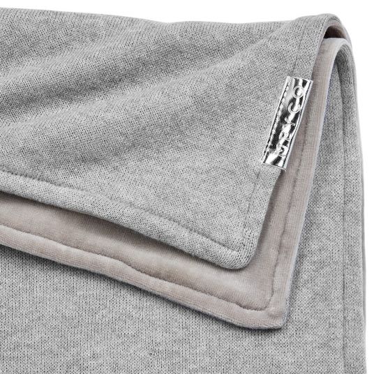 Meyco Cotton Velvet Blanket 75 x 100 cm - Grey