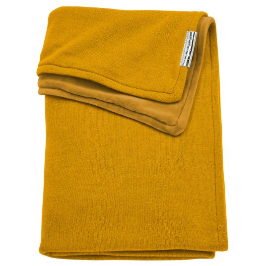 Meyco Cotton Velvet Blanket 75 x 100 cm - Ochre Yellow