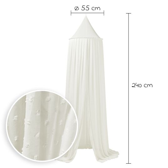 Meyco Canopy 240 x Ø 55 cm - Plume - Offwhite