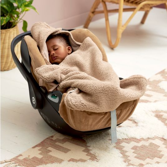 Meyco Footmuff for infant car seat or carrycot Teddy 40 x 82 cm - Sand