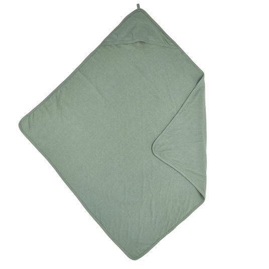Meyco Hooded bath towel 80 x 80 cm - Basic Jersey - Forest Green