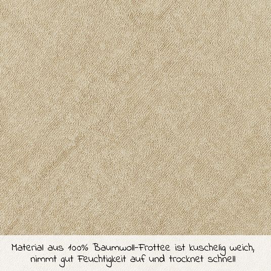 Meyco Asciugamano con cappuccio 80 x 80 cm - Macchie - Sabbia