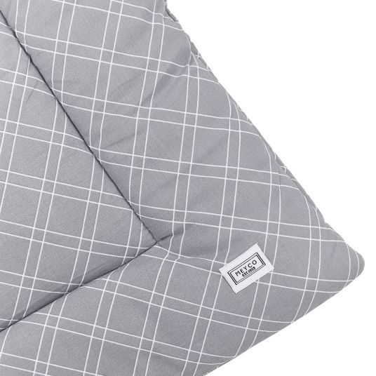 Meyco Crawling blanket 80 x 100 cm - Double Diamond - Grey