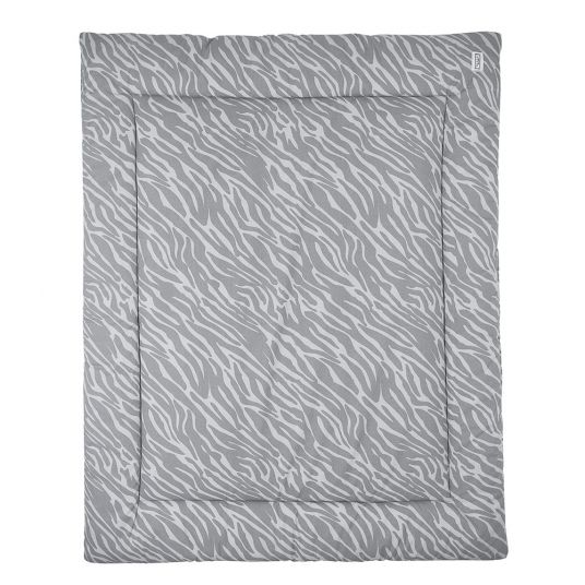 Meyco Toddler blanket & playpen pad 80 x 100 cm - Zebra - Grey