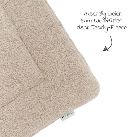 Meyco Krabbeldecke / Laufgittereinlage Teddy 80 x 100 cm - Sand