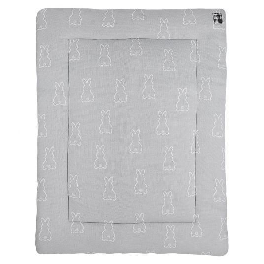 Meyco Toddler blanket & playpen pad X Mrs. Keizer 97 x 77 cm - Rabbits - Silver