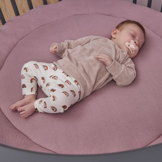 Meyco Crawling blanket / play mat / floor cushion round - Lilac